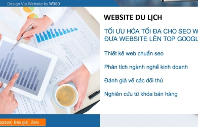 Thiết kế website chuyên nghiệp cho công ty du lịch