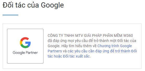 Đối tác của Google web360